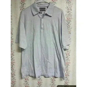 Daniel Cremieux Men’s Signature Collection Light Blue Golf Polo Shirt Size L